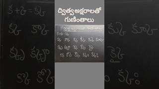 ద్విత్వ అక్షరం "క్క" తో గుణింతం ఎలా రాయాలో తెలుసా మీకు?? #telugu #shorts #touba #education #viral