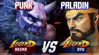 SF6 ▰ PUNK (Akuma) vs PALADIN (Ryu) ▰ High Level Gameplay