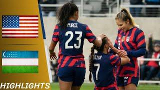 USA vs Uzbekistan | Friendly International Women - Highlights All Goals 12/04/22