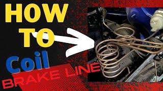 How to bend a coiled brake lines