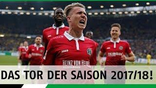 Felix Klaus' Freistoßtreffer ist Euer "Tor der Saison 2017/18"!