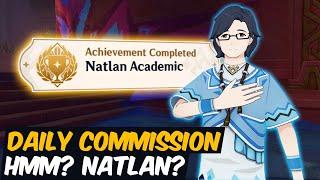 Hmm? Natlan? Daily Commission Answers Natlan Academic Hidden Achievement | Genshin Impact 5.0 Natlan