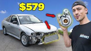 INSTALLING A $400 TURBO + $179 INTERCOOLER ON MY $650 MITSUBISHI LANCER