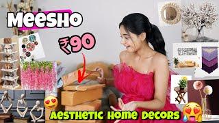 ₹90 main Aesthetic Home Decors from Meesho| Huge Home Decor Haul Under ₹400 #meeshohaul #decor