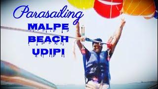 Parasailing in Malpe Beach Udupi | #Mangalore #vlog #trip | V GUID