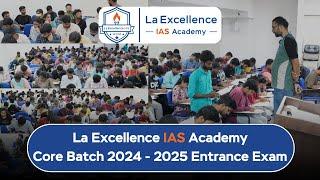 La Excellence Core Batch 2024 - 2025 Entrance Exam #entrance #exam #upsc #upscexam