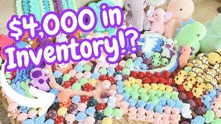 HUGE Market Prepping for My BIGGEST Market Yet! | I Made Over $4000 in Inventory! | Crochet Vlog