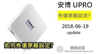 [180619] 安博盒子 UBOX URPO如何恢復出廠設置 －[網絡迷宮NetworkMaze]