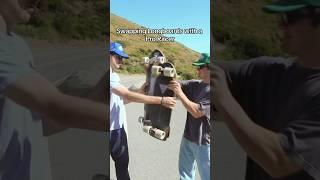 Swapping Longboards with a Pro Racer ^^