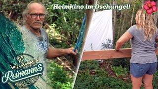 Heimkino á la Reimanns ️ Mit Pfeil und Bogen die Leinwand aufhängen! | Willkommen bei den Reimanns