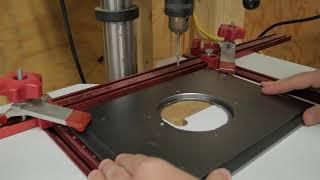 Using the Woodpeckers Drill Press Table // Woodworking Tools