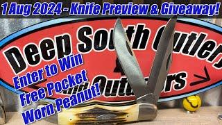 1 Aug 2024 – Knife Preview & Giveaway, Case, Bear & Son, GEC, Cobratec, Buck Pocketknives #edcknife