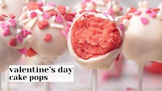 Valentine Cake Pops for Valentine's Day - Easy Recipe!