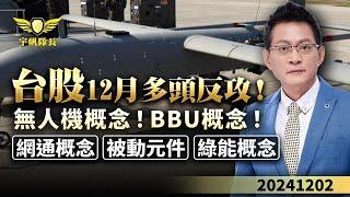 《產業先鋒隊》台股12月多頭反攻！無人機概念！BBU概念！網通概念!被動元件！綠能概念！｜黃宇帆分析師｜2024.12.02