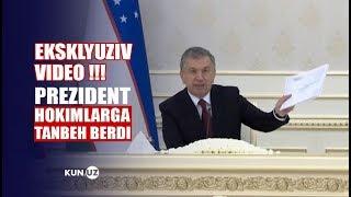 “BUZISHDAN AVVAL SEN OʻZ BOSHINGNI BUZ”. PREZIDENT VIDEOSELEKTORIDAN VIDEO