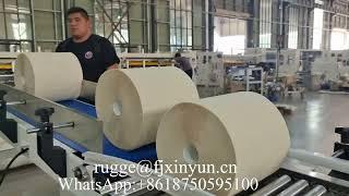 Hot selling maxi roll paper making machine production line for Chile