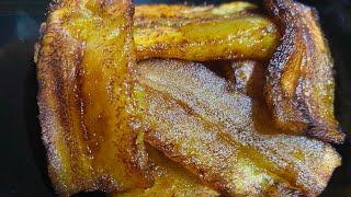 SWEET PLANTAINS RECIPE| PLATANOS MADUROS| HOW TO FRY SWEET PLANTAIN