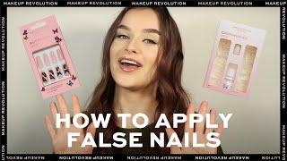 HOW TO APPLY FALSE NAILS | MAKEUP REVOLUTION