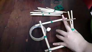 MAKING CATAPULT BY USING WOODEN CHOPSTICK