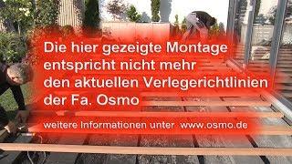 Terrassenmontage mit der BPC Multideck-Diele von OSMO