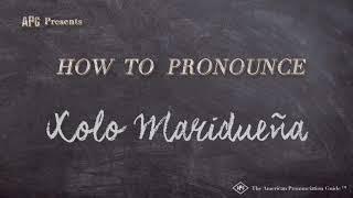 How to Pronounce Xolo Maridueña (According to Xolo Maridueña!)