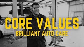 Brilliant Auto Care - Core Values