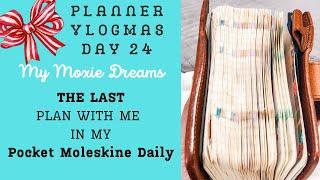 VLOGMAS DAY 24 | THE LAST PLAN WITH ME | Pocket Moleskine Daily | Pocket Planner | #vlogmas2024