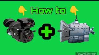 How to connect a go-kart engine to a manual transmission. Predator Duromax Keyfarm