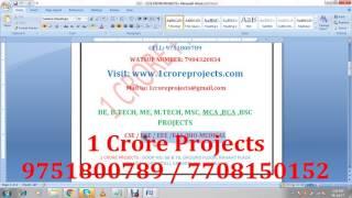 IEEE 2017 - 2018 Networking NS2 Projects Topics Titles List - 1Crore Projects