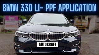 Paint Protection Film (PPF) Application on BMW 330 Li | Autokraft India