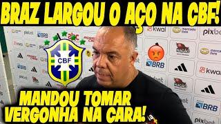 BRAZ LARGA O CEROL NA CBF! “CBF NÃO TEM VERGONHA NA CARA PRA FALAR NADA DO FLAMENGO!”