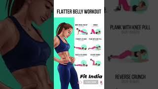 Flatter Belly WorkOut || Fit India #shorts #youtube #shortfilm #viralshorts #youtubeshorts