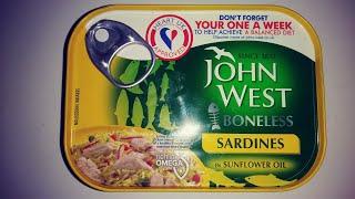 John west bonless sardines in sunflower oil