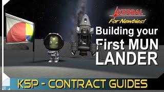 Low Tech Mun Landing | KERBAL SPACE PROGRAM Contract Tutorials