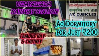 RAILWAY RETIRING ROOM AC DORMITORY-VIJAYAWADA!!! Famous Idly&Chutney | Station View | Naveen Kumar