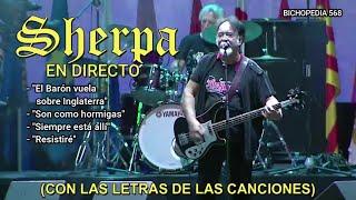 SHERPA en directo, VIVA 21. Canciones con la letra en subtítulos.