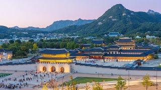 Beautiful Sunset View of Gyeongbokgung Palace in Seoul | Korea Travel Guide 4K HDR