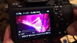 Stage laser burns SONY A7SII sensor