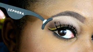 How To Apply Lashes using Sephora Bulls Eye Lash Applicator