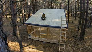 I Spent 8 Days on the ROOF Building My Dream Wooden House