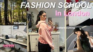 DAYS IN MY LIFE AT LONDON FASHION SCHOOL | fashion design student!