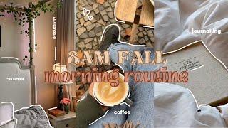 8AM Fall Morning Routine   | realistic & relaxing