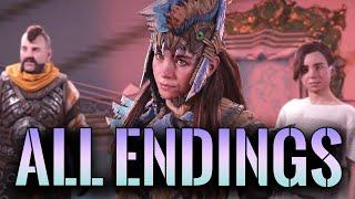 Horizon Forbidden West - ALL ENDINGS + Final Boss Fight