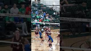 Beyond the Net:  the Impossible Save!...#volleyball #volleyballislife #highschoolsports