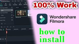 Wondershare Filmora Kaise Install Kare || How to install Wondershare Filmora For Laptop/PC