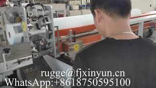 High speed gluing lamination maxi roll paper production line