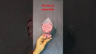 Flower Bouquet making with paper/ Flower making with paper #flowers #trending #art #shorts #ytshorts