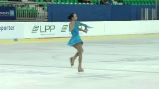 ISU 2014 Jr. Grand Prix- Ljubljana Ladies Free Skate Selena ZHAO CAN