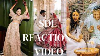 REACTION VIDEO TO OUR WEDDING VIDEO - my Bollywood debut ;)