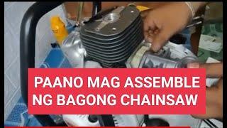 How to Assemble the new CHAINSAW from the scratch. Paano mag assemble Ng bagong CHAINSAW.